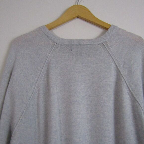 Banana Republic Men's Sweater XXL Gray Merino Wool Capsule Wardrobe Classic Prep - Picture 7 of 10